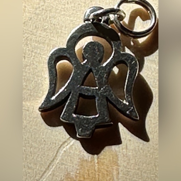 Retired James Avery Sterling Silver Open Angel Charm - Picture 4 of 9